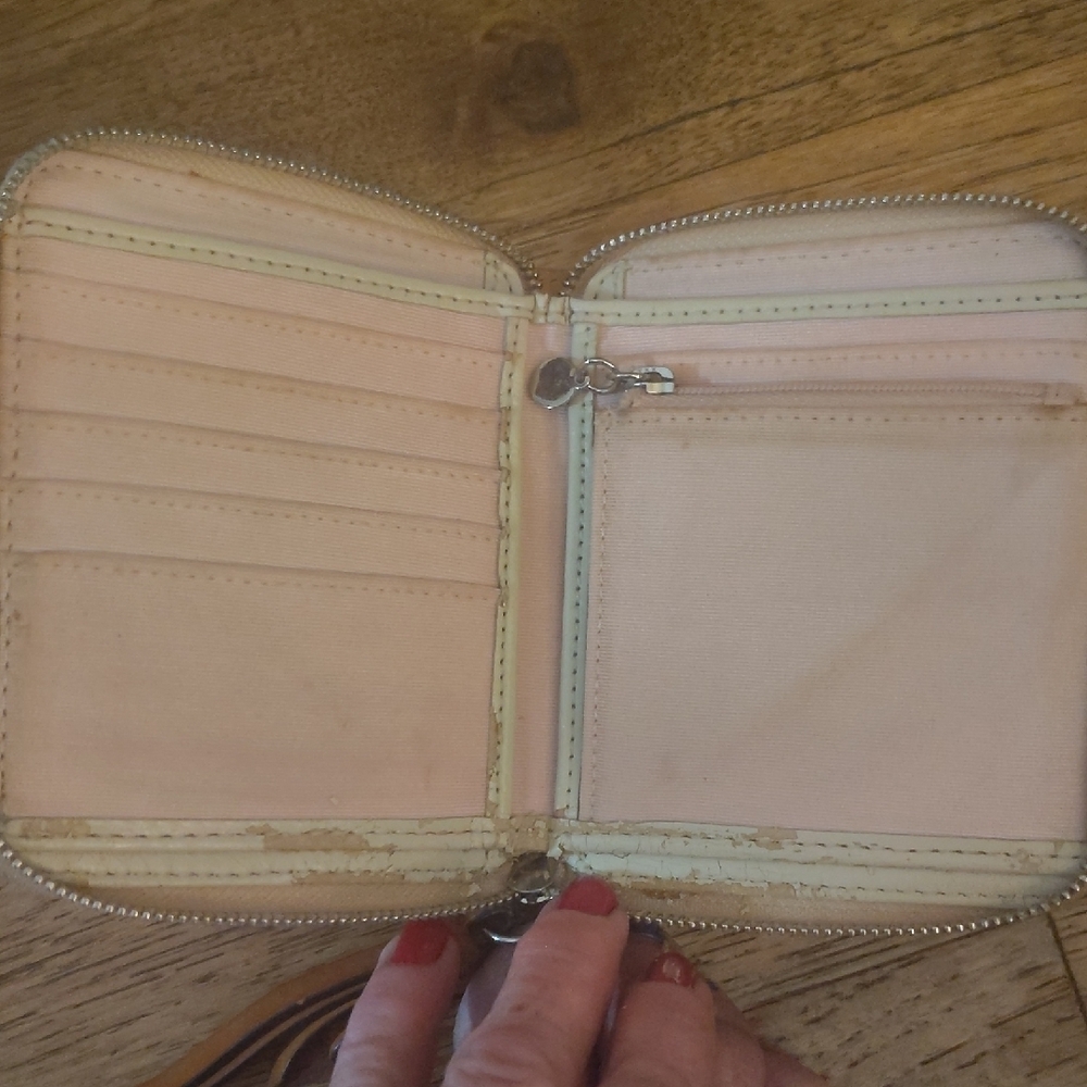 Coach Cream and Tan Wallet - Picture 4 of 5